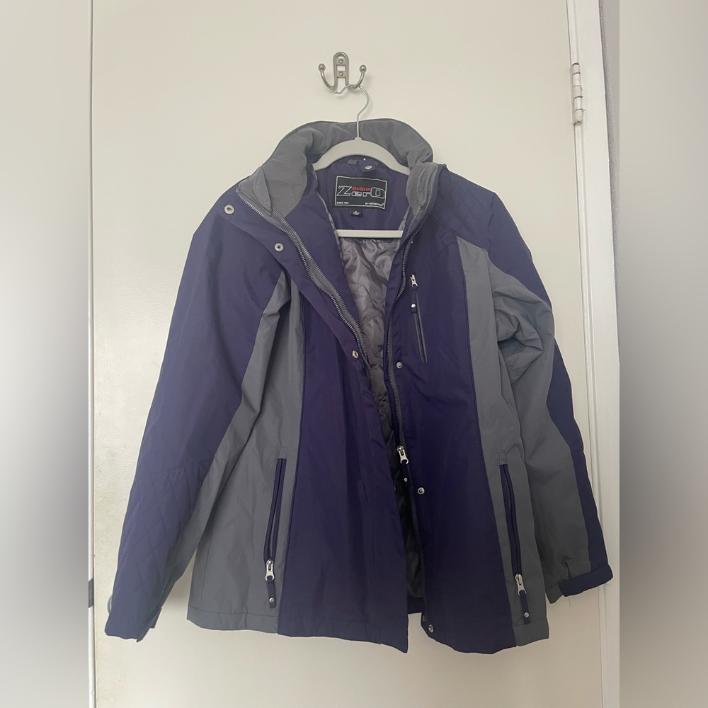 Women's Below Zero Purple and Gray Winter Jacket